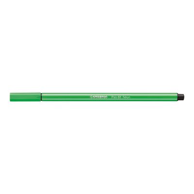 4006381121071-STABILO Pen 68 - Feutre pointe moyenne - vert fluo-Avant-0