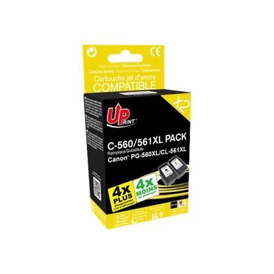 3584770904630-Cartouche compatible Canon PG-560XL/Canon CL-561XL - Pack de 2 - noir, cyan, magenta, jaune-Angle gauche-0
