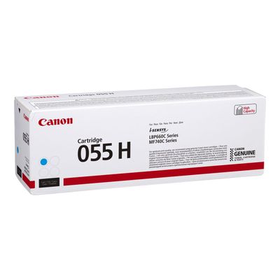 4549292124804-Canon 055H - cyan - cartouche laser d'origine-Angle gauche-3