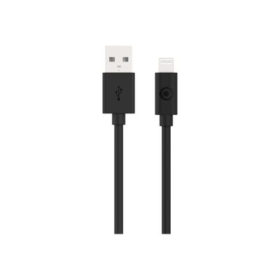 3571211435495-Bigben - câble Lightning / USB-A - 2 m - noir-Avant-0