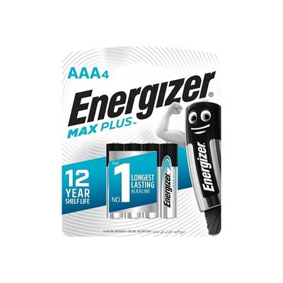 7638900437461-Energizer Max Plus batterie - 4 piles alcalines - AAA LR03-Avant-0