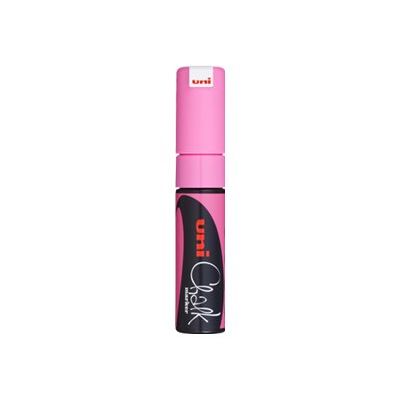 4902778140130-UNI CHALK - Marqueur craie - pointe biseau large - rose neon-Angle gauche-0