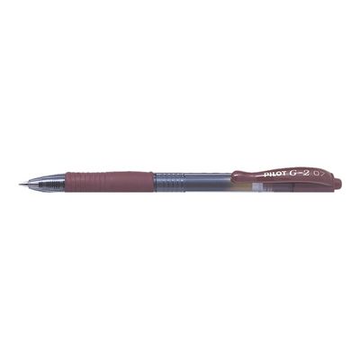 4902505344800-Pilot G-2 - Roller encre gel rétractable - 0,7 mm - caramel-Angle gauche-0