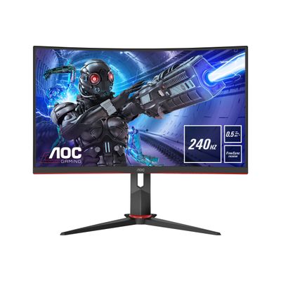 4038986187381-AOC Gaming C27G2ZE/BK - G2 Series - écran LED 27" - incurvé - Full HD (1080p) -Avant-0