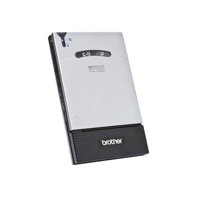4977766674898-Brother m-PRINT MW-145BT - imprimante A7 portable - Noir et blanc - thermique direct-Angle gauche-2