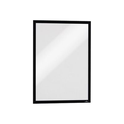 4005546406824-Durable Duraframe Magnetic - 5 Cadres d'affichage magnétiques - A3 - noir - pour surfaces métall-Avant-0