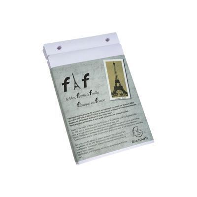 3130630122142-Exacompta L'Esprit Paris FAF N°4 - 5 Recharges pour bloc FAF - 21 x 13,5 cm - uni-Angle gauche-0
