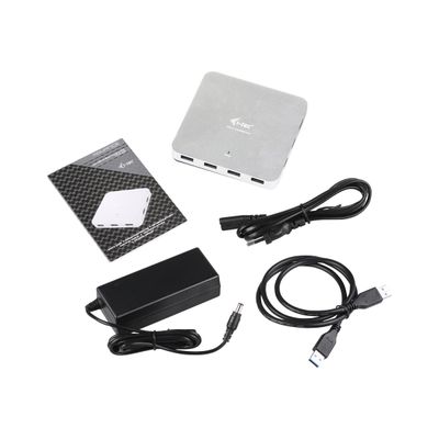 8595611700675-i-Tec USB 3.0 Metal Charging HUB - Hub - 10 x SuperSpeed USB 3.0 - de bureau-Avant-7