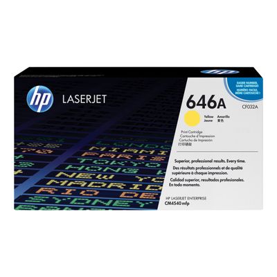 884962601310-HP 646A - jaune - cartouche laser d'origine-Avant-0