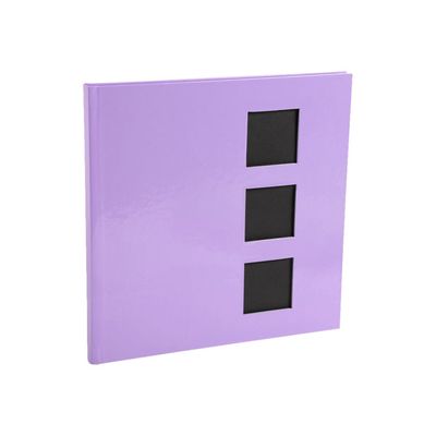 3130630166672-Exacompta Aquarel - Album photos 29 x 32 cm - mauve-Angle gauche-1