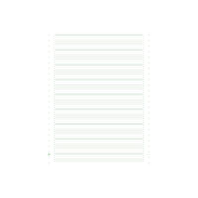 3130630636137-Exacompta - Papier listing zoné vert/bistre/bleu - 1000 feuilles 380 mm x 11" - bandes Caroll non-Avant-0