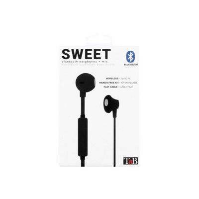 3303170098448-T'nB SWEET - Kit main libre - Ecouteurs filaire avec micro - intra-auriculaire - noir-Arrière-4