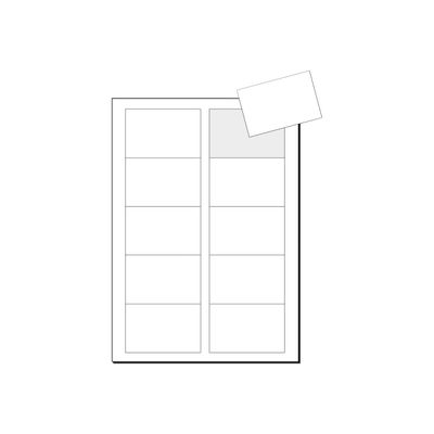 4004360995064-Sigel - Papier pour 100 cartes de visite 85 x 55 mm - 250 g/m² - 10 feuilles-Avant-1