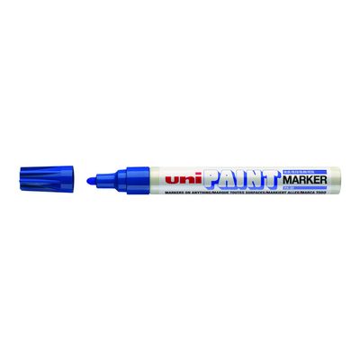 4902778558669-UNI PAINT - Marqueur permanent - pointe fine - bleu-Angle gauche-0