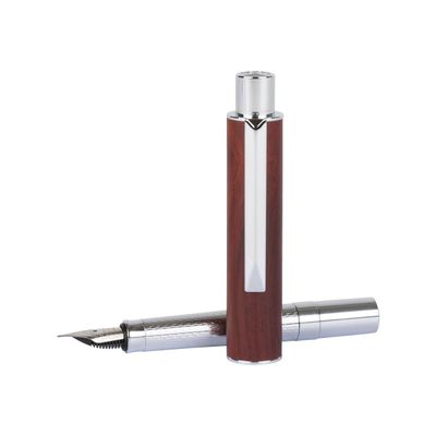 3108722404124-Oberthur Ottawa - Stylo plume - acajou-Angle gauche-3