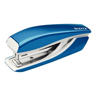4002432101283-Leitz - Mini Agrafeuse Wow Nexxt - Bleu -Angle droit-0
