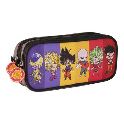 3329688128217-DragonBall - Trousse rectangulaire 2 compartiments - différents modèles disponibles - Cla-Angle gauche-0