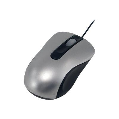 3700224748319-MCL -  Mini souris filaire - noire et argent-Angle droit-0