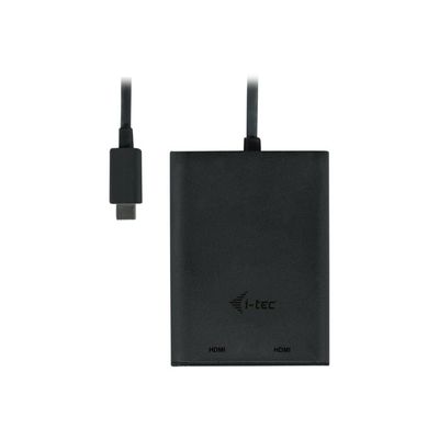 8595611702020-i-Tec - Adaptateur vidéo externe - USB-C 3.1 - 2 x HDMI - noir-Haut-2