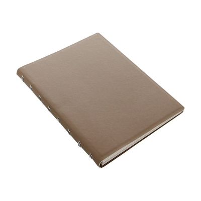 5015142283902-Filofax Saffiano - Carnet de notes à spirale A5 - taupe-Angle gauche-1