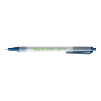 0400793511132-BIC ECOlutions CLIC STIC - stylo à bille - Bleu-Angle gauche-0