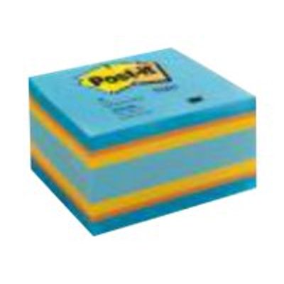 3134375487788-Cube Post-it Couleurs Relax Intense - 76 x 76 mm-Angle gauche-1
