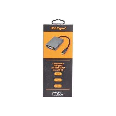 3700224762162-MCL Samar USB3C-HVU - station d'accueil - VGA, HDMI-Avant-1