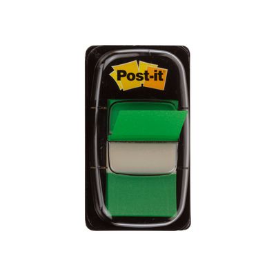 0021200707537-50 Marque-pages Post-it souples coloris vert-Gros plan-4
