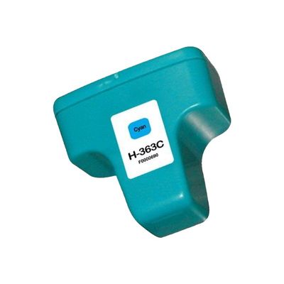 3584770880330-Cartouche compatible HP 363 - cyan - Uprint-Angle droit-0