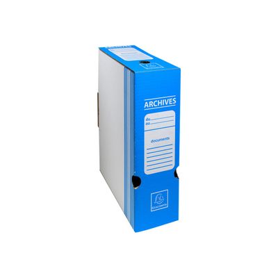 3141879526103-Exacompta - 50 boîtes archives - dos 10 cm - bleu-Bas-1