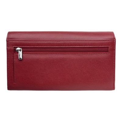 3108727054690-Oberthur London - Portefeuille compagnon cuir rouge-Arrière-1