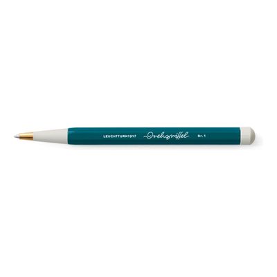 4004117610424-Leuchtturm1917 Drehgriffel Nr. 1 - Stylo à bille bleu roi - bleu canard-Angle gauche-0