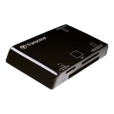 0760557814870-Transcend P8 - lecteur de carte - USB 2.0-Angle gauche-1