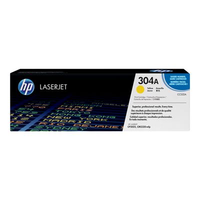 0883585301515-HP 304A - jaune - cartouche laser d'origine-Image du produit-0