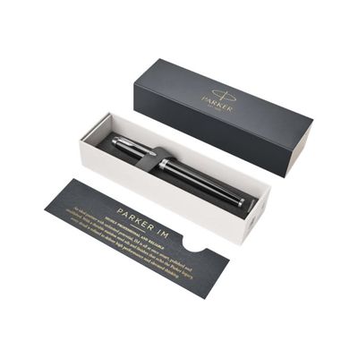 3501179316444-Parker IM - Stylo plume noir CT - pointe fine-Angle droit-4