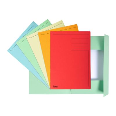 3130635449008-Exacompta Forever - 100 Chemises imprimées format folio - 280 gr - couleurs assorties-Avant-1