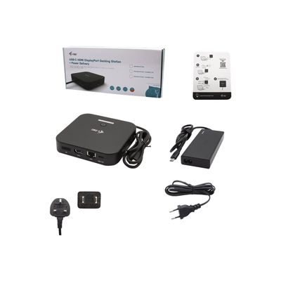 8595611704772-i-Tec - Station d'accueil - USB-C / Thunderbolt 3 - HDMI, DP - GigE - 77 Watt - avec i-Tec U-Angle droit-0