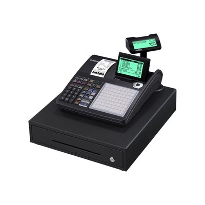 4971850511410-Casio SE-C450 - caisse enregistreuse - 3000 PLU - Tiroir : 8 pièces et 4 billets - certifi
