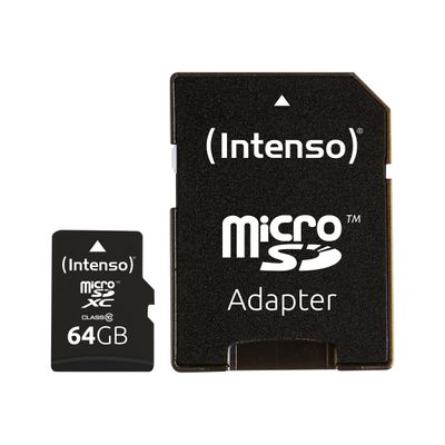 4034303017973-Intenso - carte mémoire 64 Go - Class 10 - micro SDXC-Avant-1