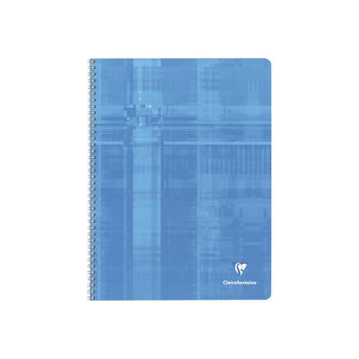 3329680834109-Clairefontaine - Cahier à spirale 24 x 32 cm - 100 pages - grands carreaux (Seyes) - disponible dans-Avant-1
