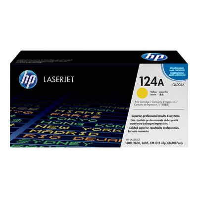0400790012717-HP 124A - jaune - cartouche laser d'origine-Avant-0