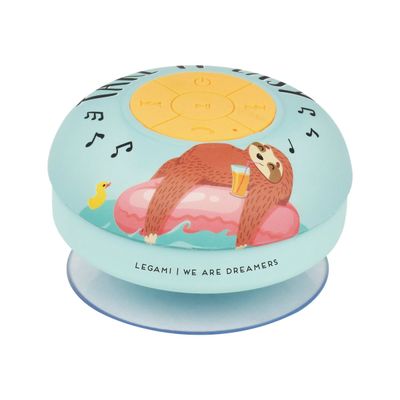 8052461965741-Legami - Haut-parleur bluetooth waterproof - motif paresseux-Avant-1