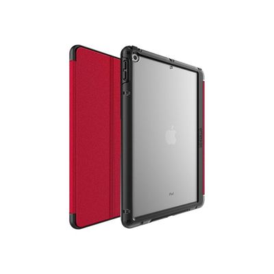 0840104299210-OtterBox Symmetry Series Folio - Porte folio pour iPad (7e gen, 8e gen, 9e gen) - rouge-Multi-angle-3