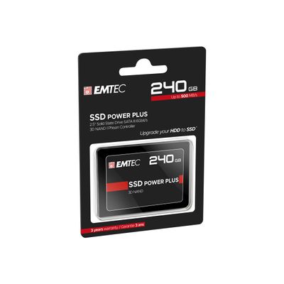 3126170136404-EMTEC X150 Power Plus 3D NAND - Disque dur SSD - 240 Go-Angle gauche-2