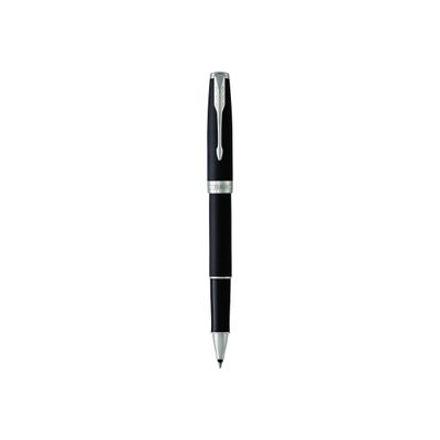 3501179315232-Parker Sonnet - Roller noir mat laqué - pointe fine-Avant-0