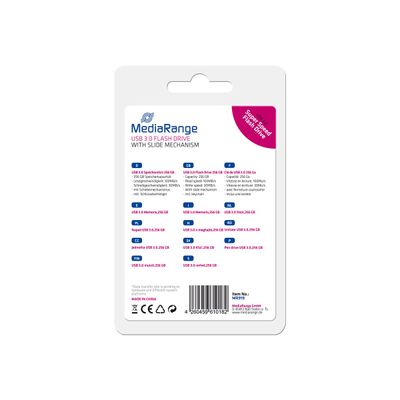 4260459610182-MediaRange SuperSpeed - clé USB 256 Go - USB 3.0-Arrière-5