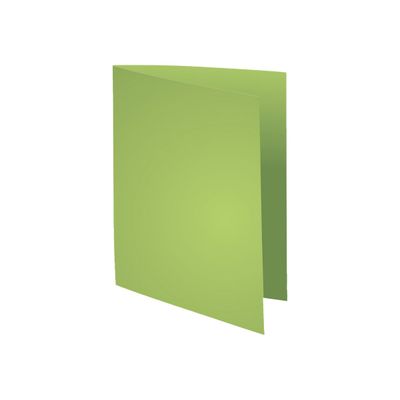 3288581601138-Exacompta Flash - 5 Paquets de 100 Chemises - 220 gr - vert tilleul-Angle droit-1