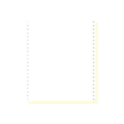 3130630624127-Exacompta - Papier listing blanc/jaune - 1000 feuilles 240 mm x 11" - bandes Caroll détachables --Avant-0