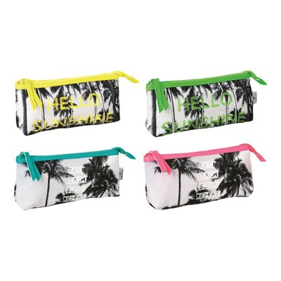 3108726488380-Trousse Tropical Rectangulaire 4 coloris disponibles 1 comp Oberthur -Angle gauche-0