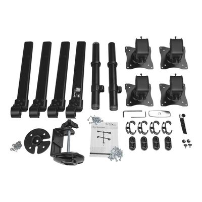 0065030867795-StarTech.com ARMQUAD - Bras support pour 4 écrans jusqu'à 27" - fixation pince - noir-Avant-7